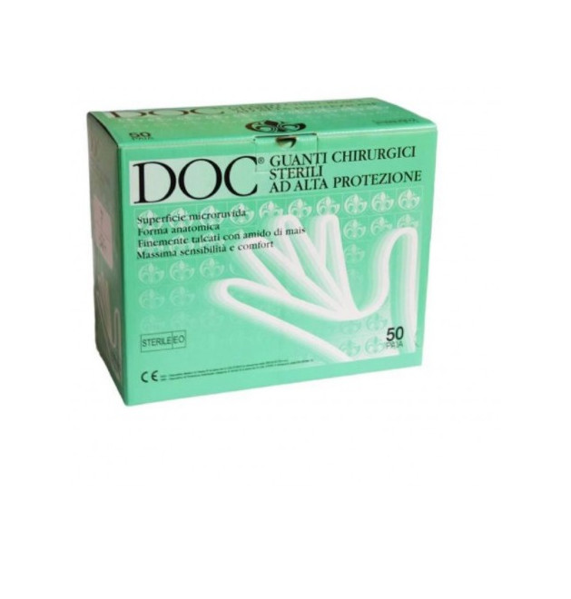 Guanti chirurgici in lattice sterili