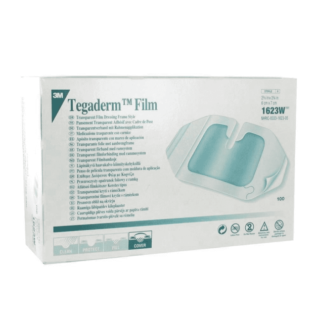 3M Tegaderm 1614 Medicazione Trasparente – 2 3/4 X 2 3/8 – 100 Pezzi – Scadenza 2027