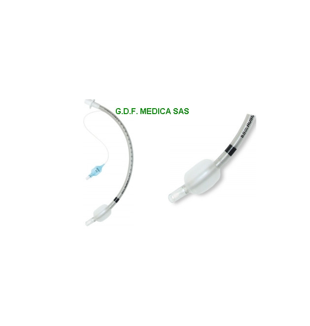 TUBO ENDOTRACHEALE ARMATO PRECURVATO mm.7,5
