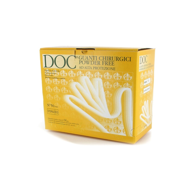 Guanti sterili senza polvere